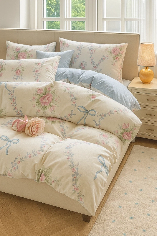 Pościel bawełniana 180x200 3 el. Mell M1886