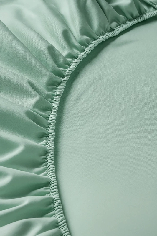 Prześcieradło z gumką miętowe 90x200