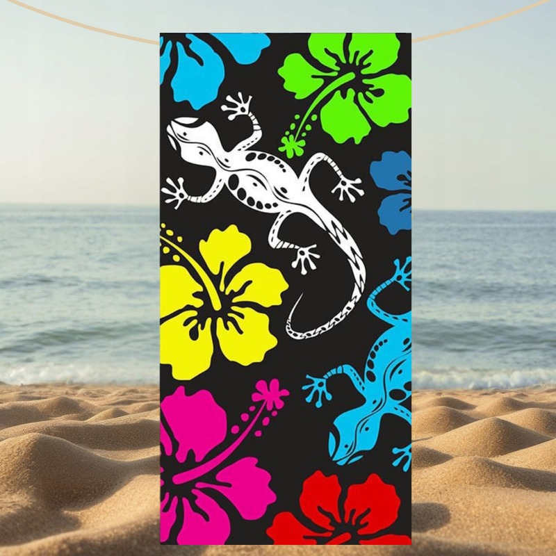 Ręcznik plażowy szybkoschnący z mikrofibry 70x140 LIZARD