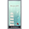 Ręcznik plażowy szybkoschnący z mikrofibry 70x150 WILD SEA