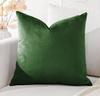 Poszewka na poduszkę welurowa butelkowa zielona 40x40