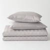 Pościel w pasy szara 200x220 3 el. Kim Light Grey 