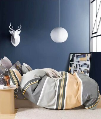 Pościel flanelowa w pasy Ankara 200x220 3 el. A024