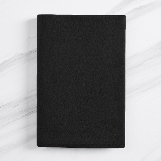 Prześcieradło z gumką bawełniane czarne 160x200