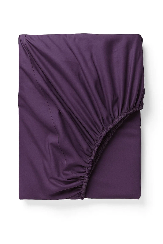 Prześcieradło z gumką fioletowe 120x200
