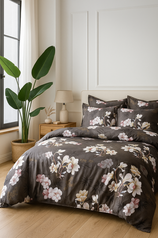 Pościel w kwiaty 200x220 4 el. A013