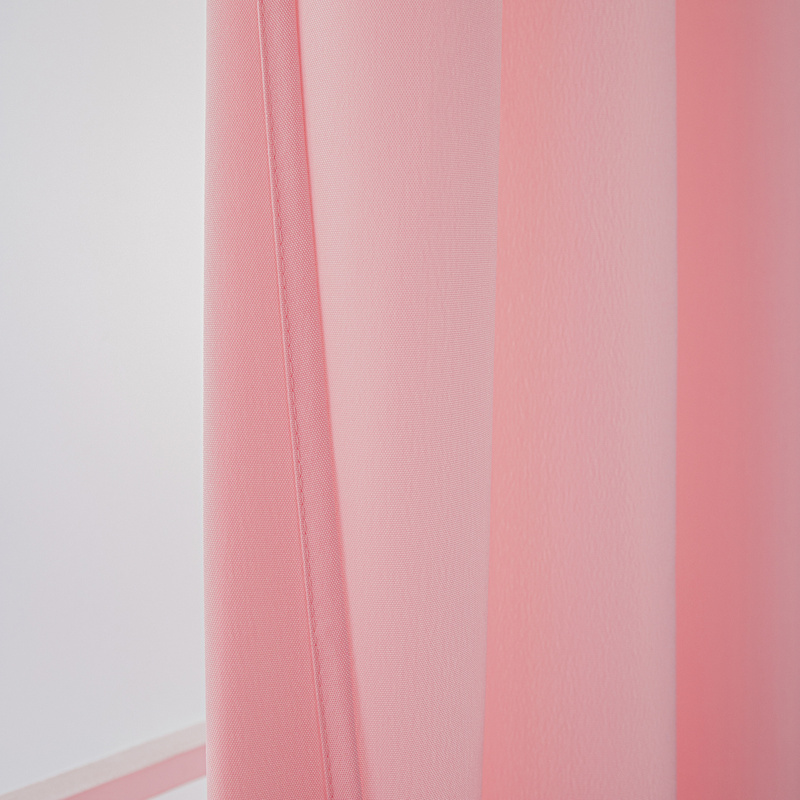 Zasłona jasna różowa na przelotkach 140x280