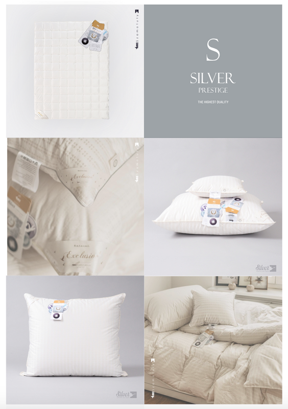 Kołdra 180x200 całoroczna naturalna puchowa SILVER PRESTIGE