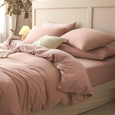 Pościel bawełniana 200x220 3 el. Powder Pink M1659