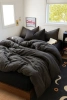 Pościel ciemna szaro-czarna 160x200 3 el.