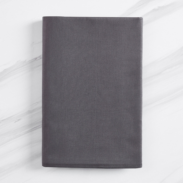 Prześcieradło z gumką bawełniane grafitowe 160x200