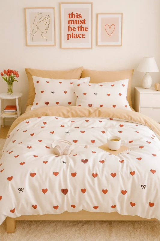 Pościel bawełniana 200x220 3 el. Cherie M2012