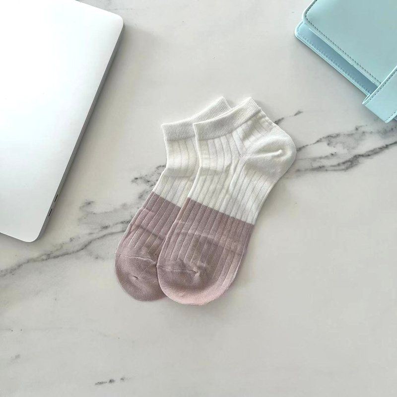 5-pak Skarpetki damskie bawełniane krótkie PASTEL DUO 39-42