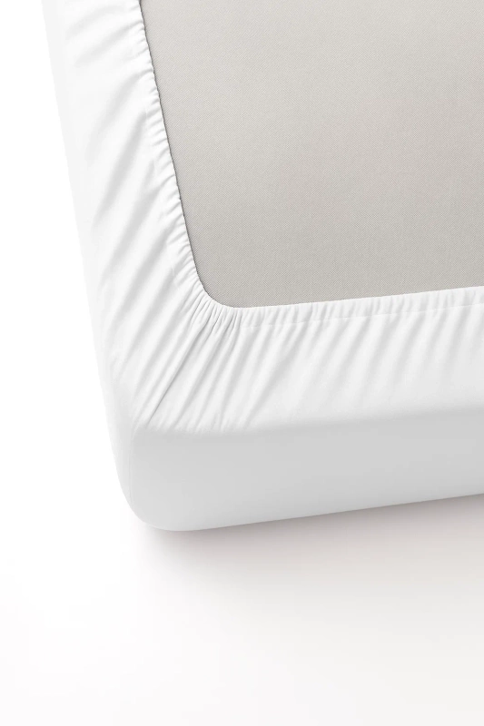 Prześcieradło z gumką białe 180x200