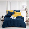Pościel granatowa 200x220 4el gładka Honeysky S-11