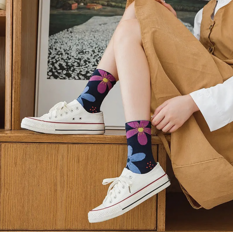 5-pak Skarpetki damskie FLOWERS 39-41