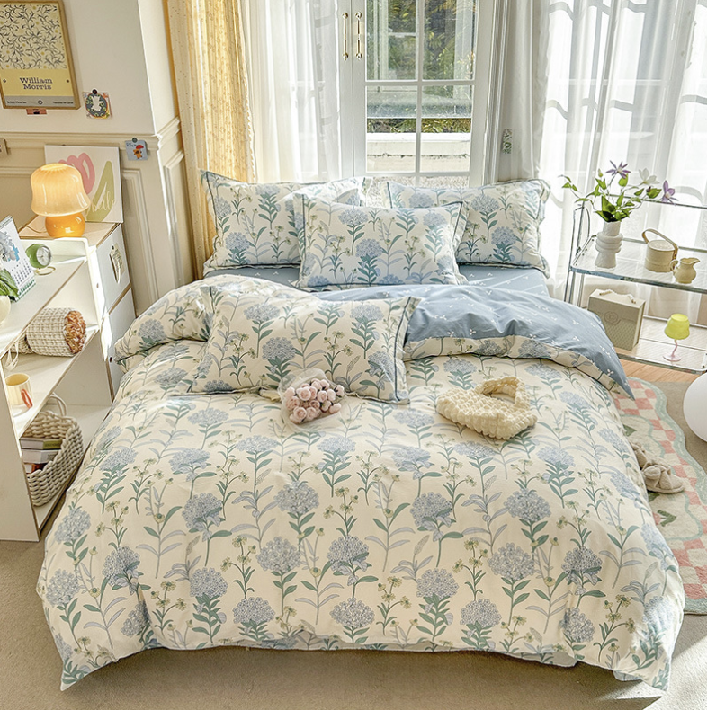 Pościel bawełniana 160x200 3 el. Bluesetter B-1421