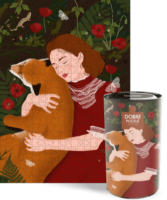 Puzzle 500el. Rudy Lis w tubie