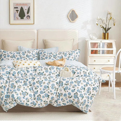 Pościel bawełniana 160x200 3 el. Fiołek  B-1387