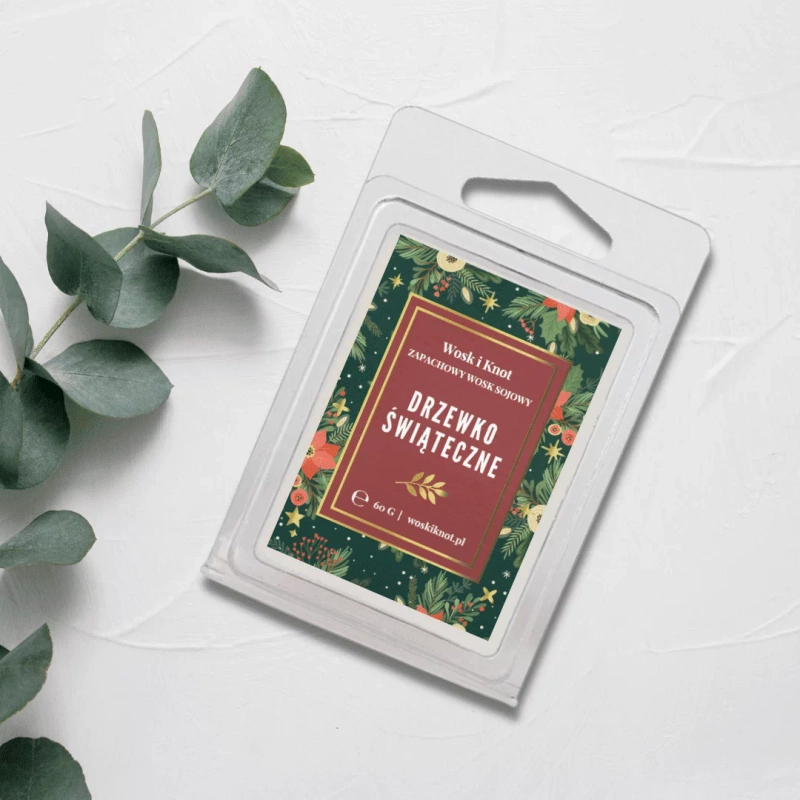 Wosk zapachowy sojowy do kominka DRZEWKO ŚWIĄTECZNE