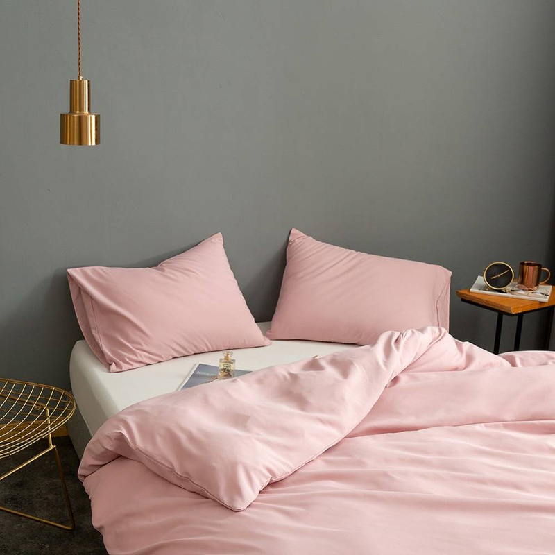 Pościel bawełniana 160x200 3 el. Powder Pink M1659