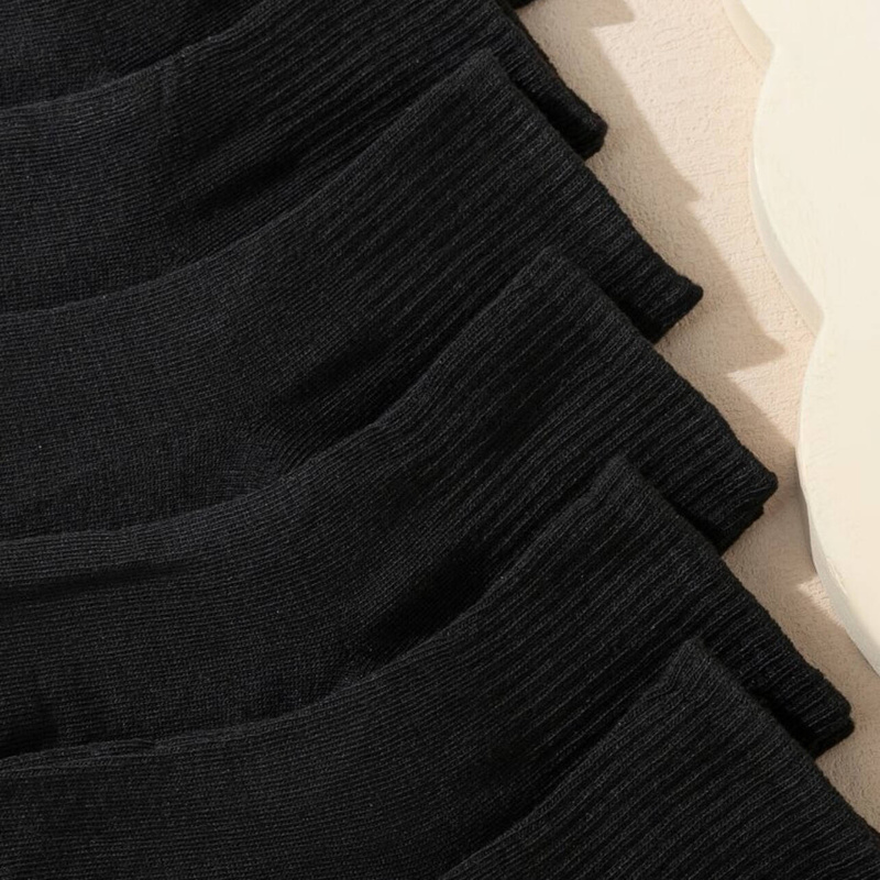 5-pak Skarpetki bawełniane czarne damskie BLACK 35-38