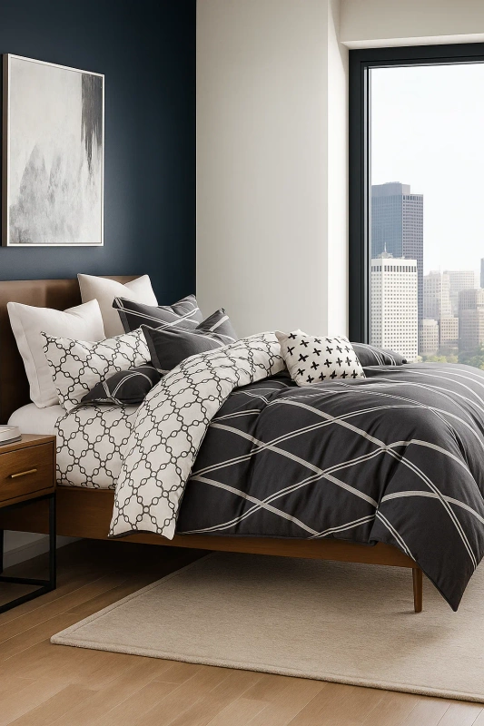 Pościel bawełniana 160x200 3 el. Owen B-673