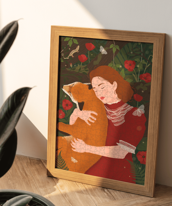 Puzzle 500el. Rudy Lis w tubie