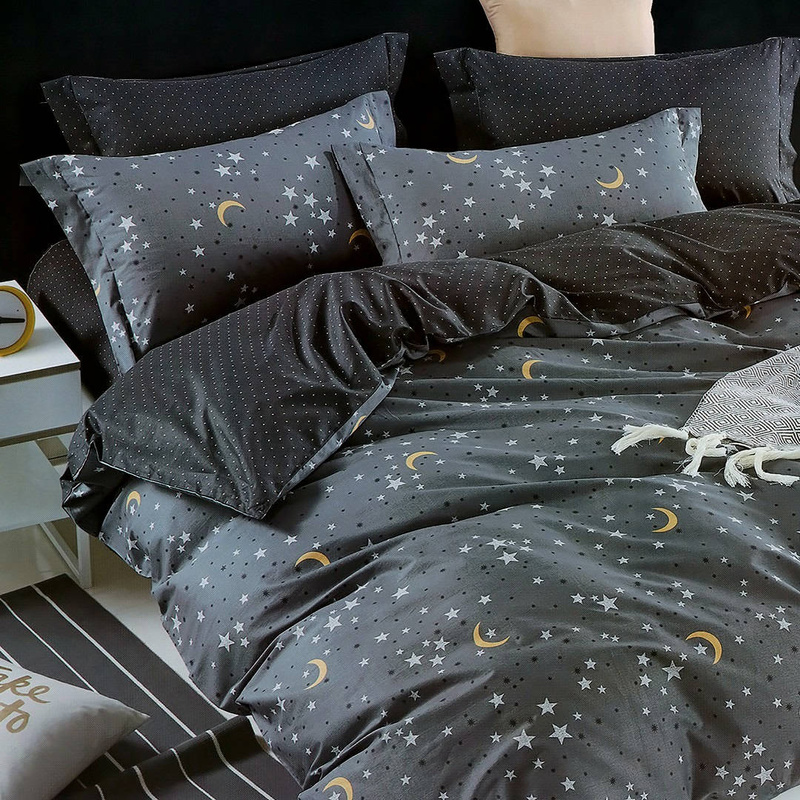 Pościel bawełniana 200x220 3 el. Księżyc M1190