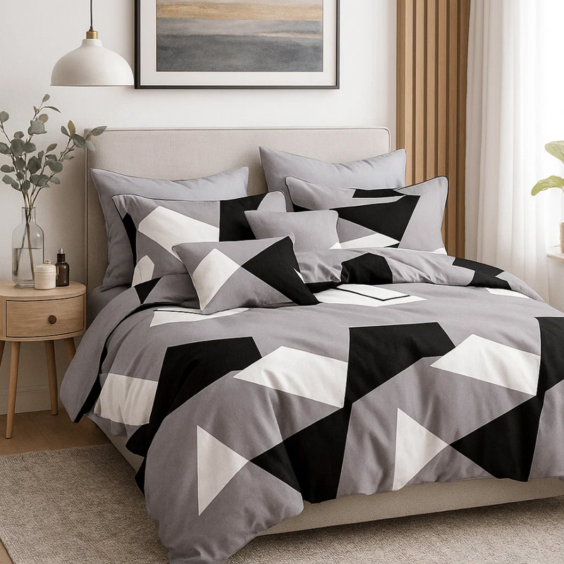 Pościel bawełniana 200x220 3 el. Astra M1986