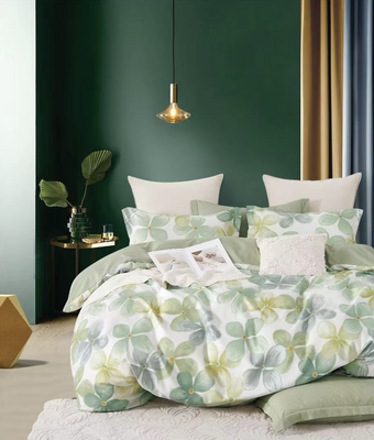 Pościel flanelowa w kwiaty Evora 200x220 4 el. A004