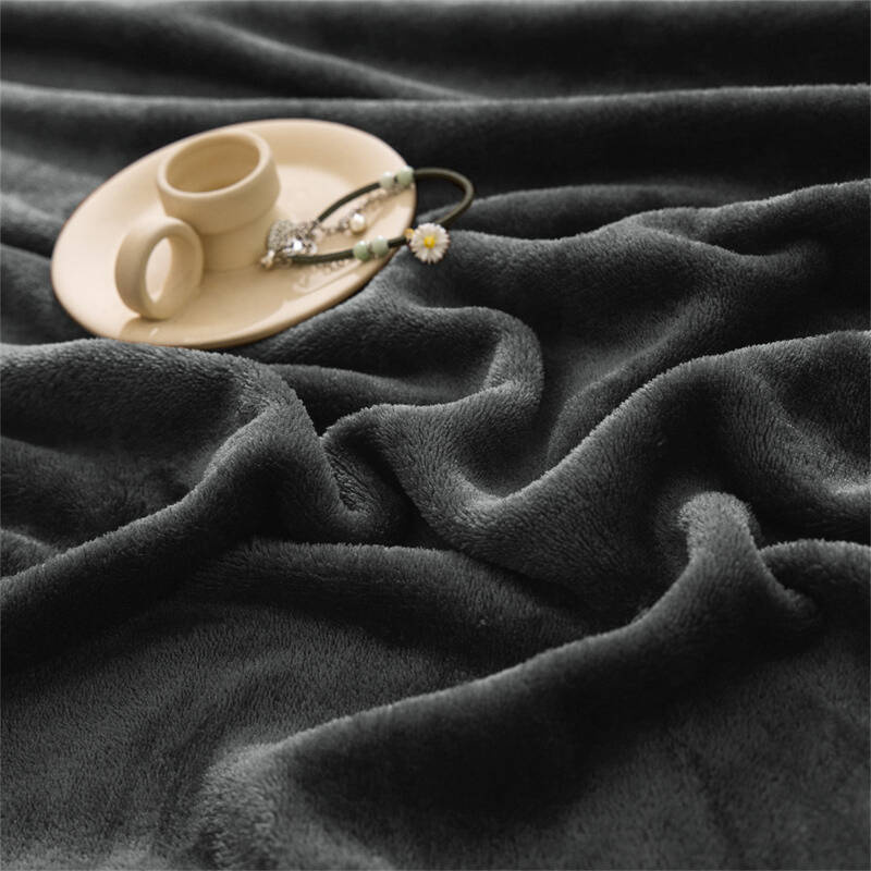 Prześcieradło pluszowe z gumką MIŚ ciemne szare 200x220