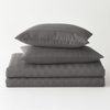 Pościel w pasy grafitowa 160x200 3 el. Kim Grafit H-007