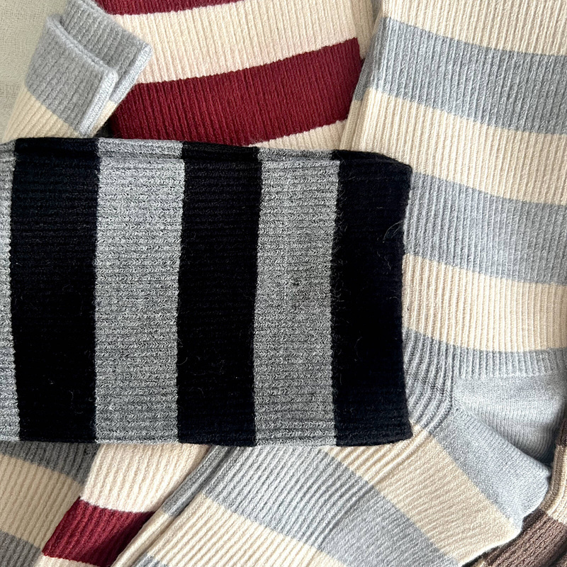 5-pak Skarpetki damskie kaszmirowe CASHMERE STRIPES 39-42