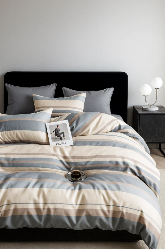 Pościel bawełniana 160x200 3 el. Matheo B-1642