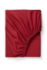 Prześcieradło z gumką czerwone 120x200