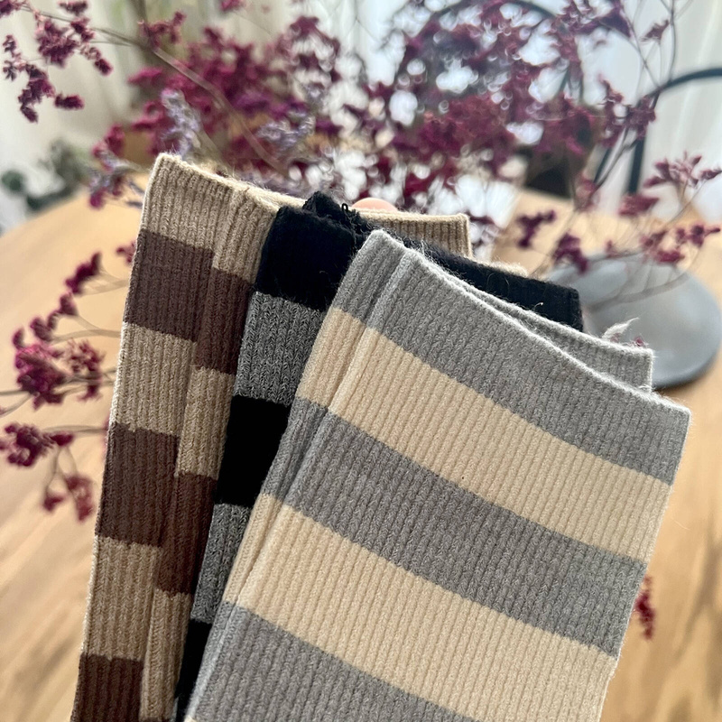 5-pak Skarpetki damskie kaszmirowe CASHMERE STRIPES 39-42