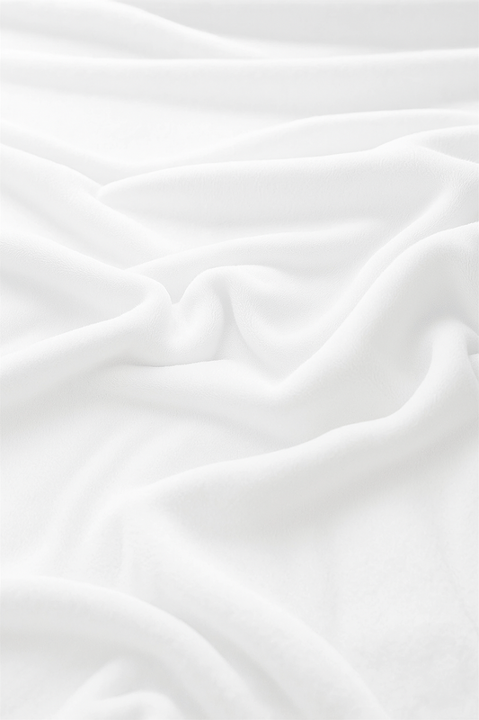 Prześcieradło pluszowe z gumką MIŚ białe 180x200