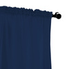 Zasłona granatowa na taśmie 140x280