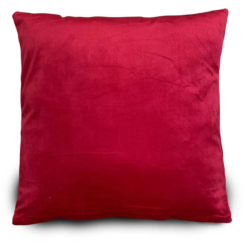 Poszewka na poduszkę welurowa czerwona 40x40
