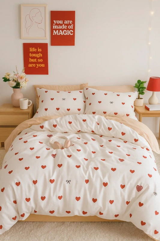 Pościel bawełniana 200x220 3 el. Cherie M2012