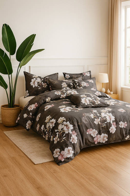 Pościel w kwiaty 200x220 4 el. A013