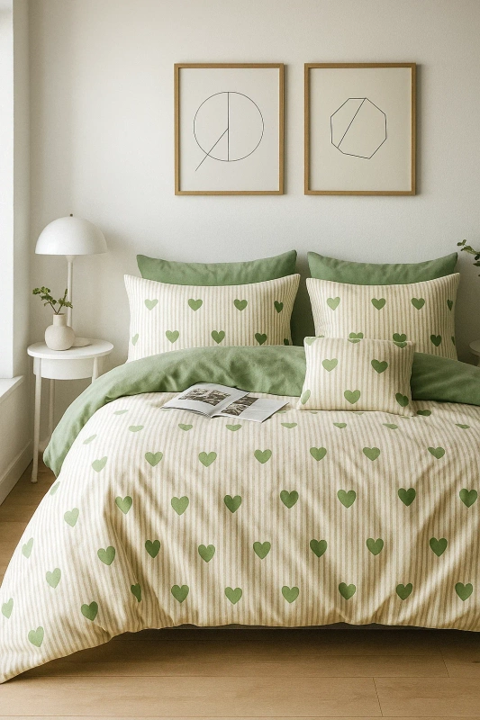 Pościel bawełniana 160x200 3 el. Ginnie B-1588