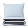 Pościel błękitna szara dwukolorowa gładka 160x200 3 el. Arctic F20
