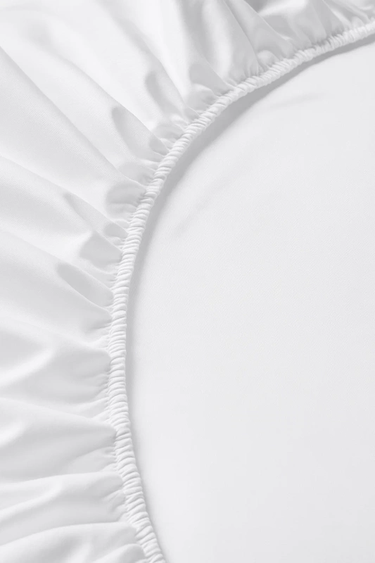 Prześcieradło z gumką białe 160x200