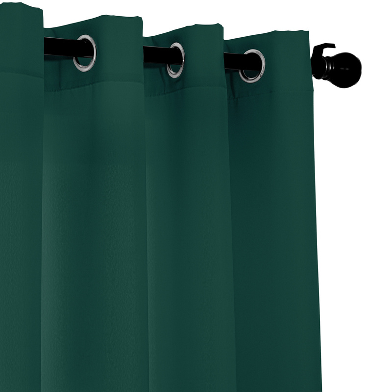 Zasłona petrol na przelotkach 140x250