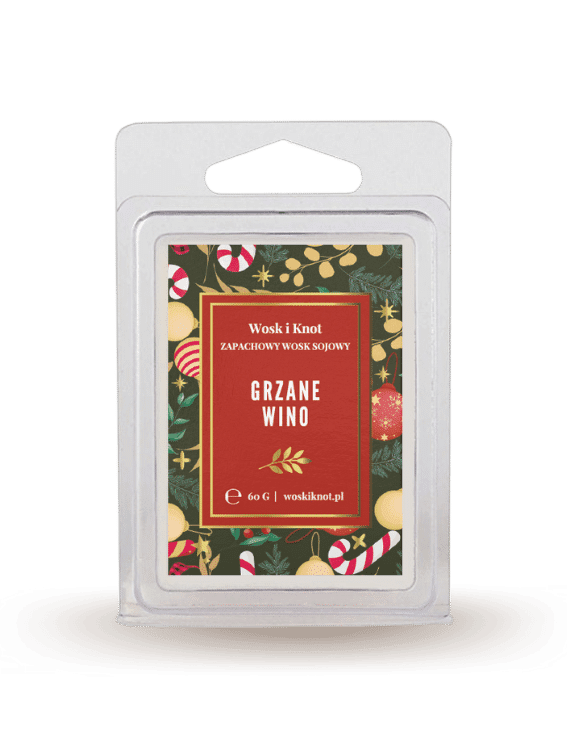 Wosk zapachowy sojowy do kominka GRZANE WINO