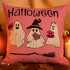 Poszewka na poduszkę Halloween różowa w duszki 40x40 PINK GHOSTS