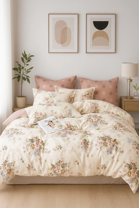 Pościel bawełniana 160x200 3 el. Aurora M1761/B-1509