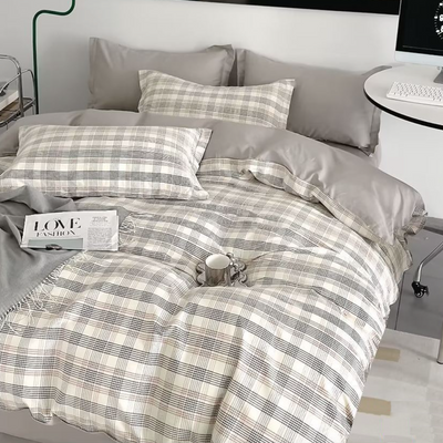 Pościel bawełniana 180x200 3 el. Troy M1679/B-1462